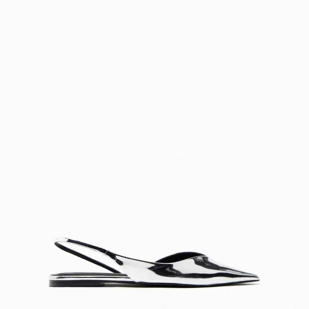 Zara metallic flats